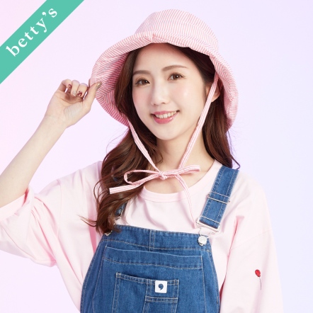betty’s貝蒂思 條紋綁帶漁夫帽(共二色)