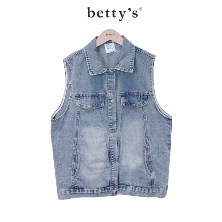 betty’s貝蒂思　牛仔帶領無袖背心(藍)