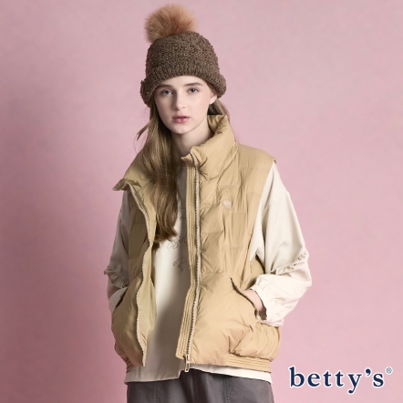betty’s貝蒂思　帥氣保暖立領鋪棉背心(共二色)