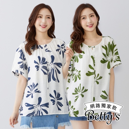betty’s貝蒂思　涼感透氣日系印花上衣(共二色)