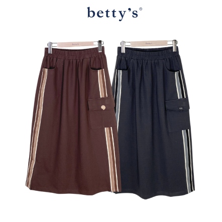 betty’s貝蒂思　鬆緊腰織帶造型素色裙(共二色)