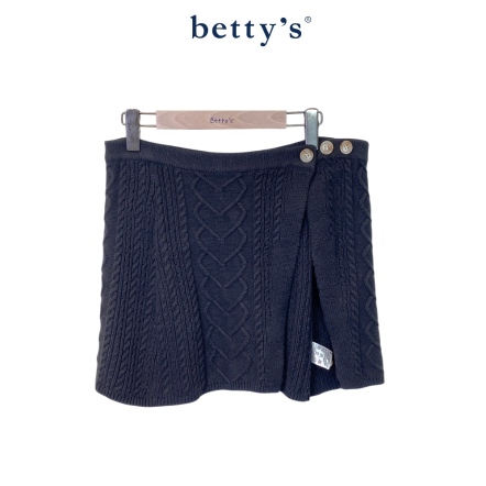 betty’s貝蒂思　     針織披肩裙簾兩用(黑)