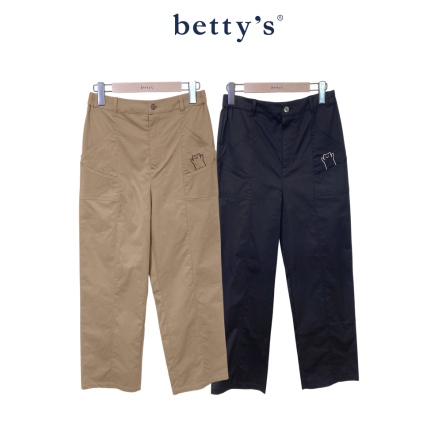 betty’s貝蒂思　 可愛熊多口袋直筒褲(共二色)
