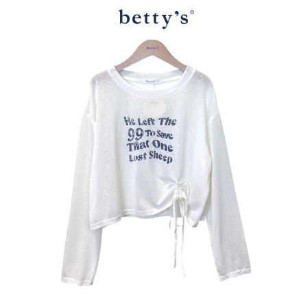 betty’s貝蒂思　復古英文印花T-shirt(白色)
