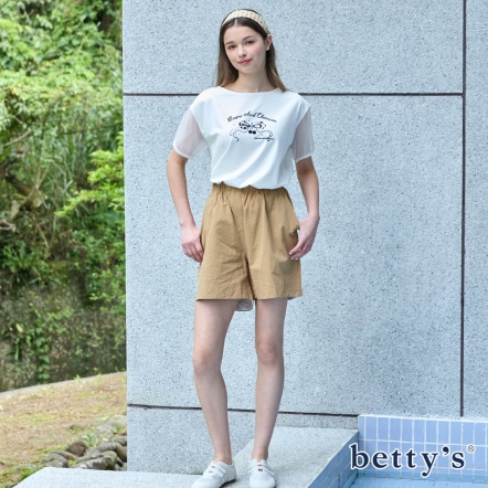 betty’s貝蒂思　素面造型鬆緊腰休閒短褲(共二色)
