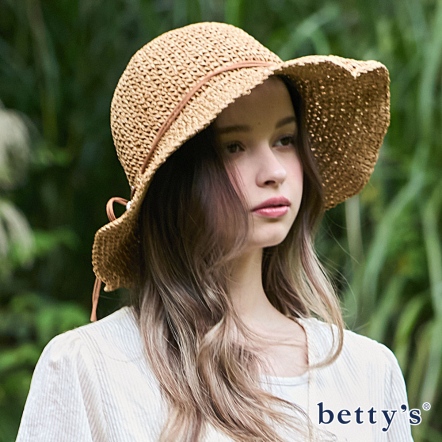 betty’s貝蒂思　編織款波浪草帽(共二色)