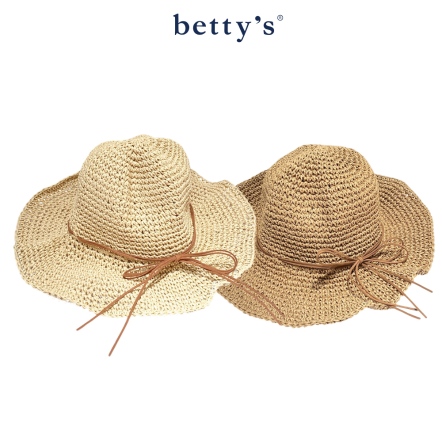 betty’s貝蒂思　編織款波浪草帽(共二色)				
