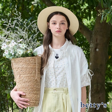 betty’s貝蒂思　氣質典雅蕾絲印花開襟襯衫(共三色)