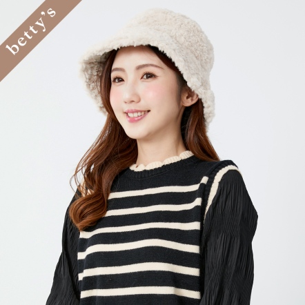 betty’s貝蒂思　柔軟毛毛漁夫帽(共二色)