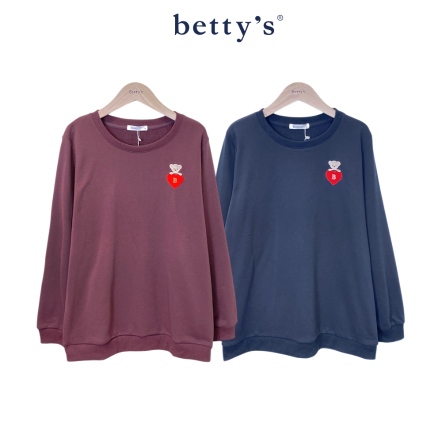 betty’s貝蒂思　精緻愛心熊熊刺繡T-shirt(共二色)