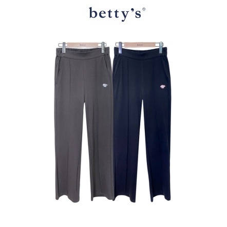 betty’s貝蒂思　可愛狗狗繡花立體折山長褲(共二色)				