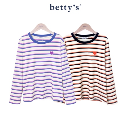 betty’s貝蒂思 可愛愛心雙色條紋上衣(共二色)