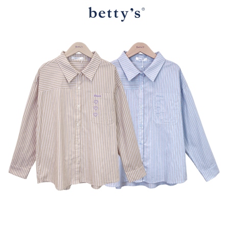 betty’s貝蒂思　率性文藝條紋設計襯衫(共二色)