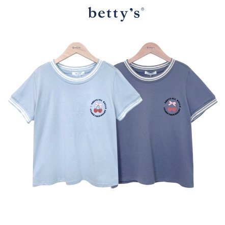 betty’s貝蒂思　可口櫻桃圖案圓領T-shirt(共二色)