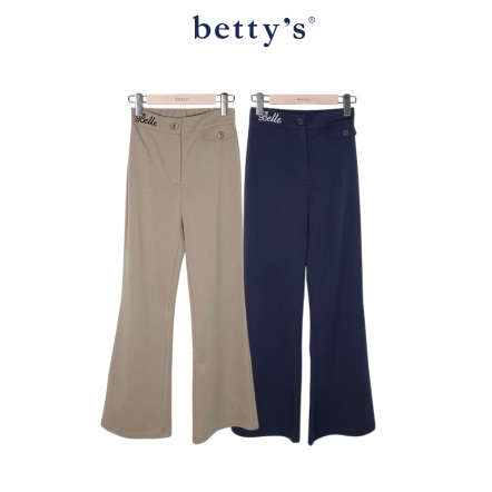 betty’s貝蒂思　字母繡線造型口袋長褲(共二色)				