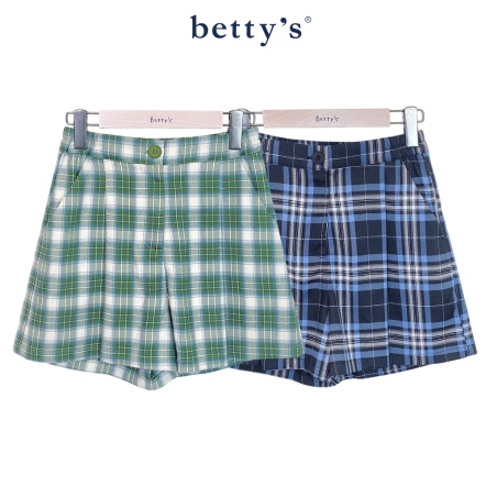 betty’s貝蒂思　知性格紋布短褲(共二色)				
