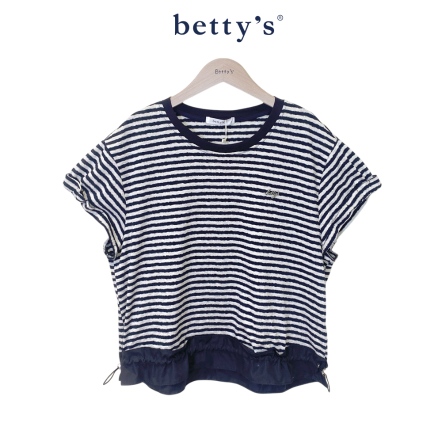 betty’s貝蒂思　時髦休閒條紋T-shirt(藍色)