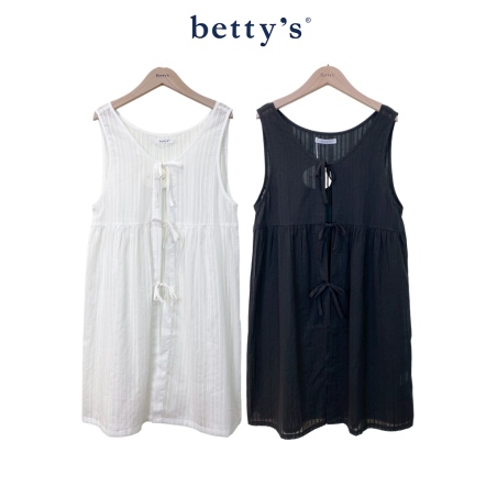 betty’s貝蒂思　長版蕾絲無袖綁帶背心(共二色)