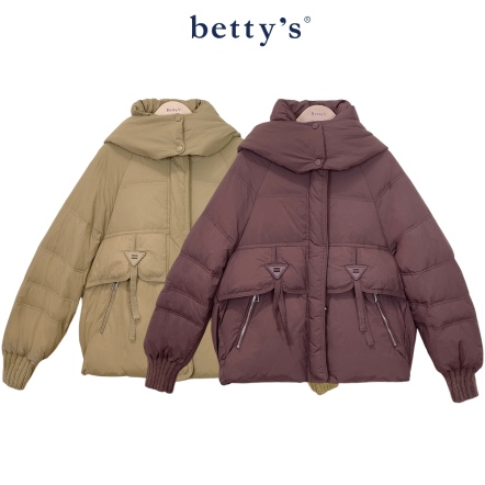 betty’s貝蒂思　舒適保暖立領連帽羽絨外套(共二色)				