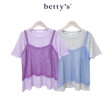 betty’s貝蒂思　假二件針織短袖(共三色)