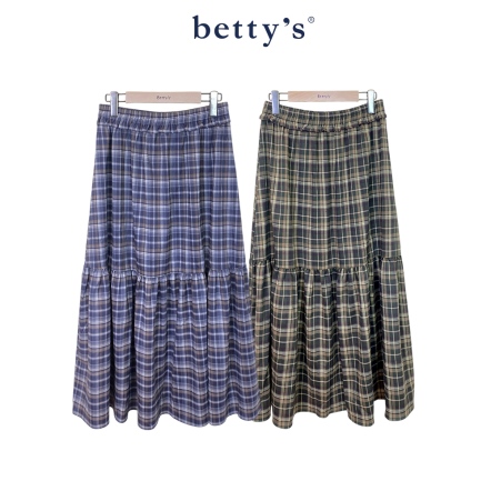 betty’s貝蒂思　格紋蛋糕長裙(共二色)