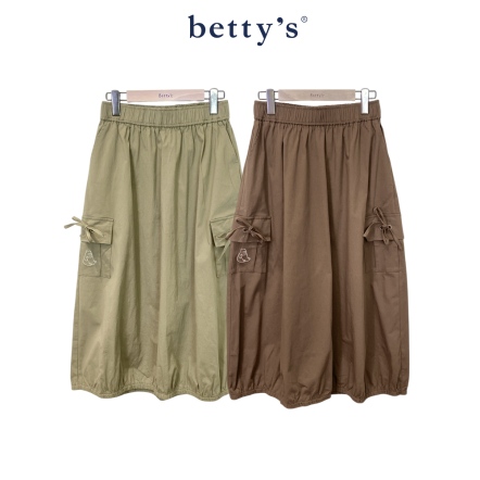 betty’s貝蒂思　側邊綁繩裝飾長裙(共二色)