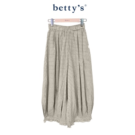 betty’s貝蒂思　經典細格紋鬆緊腰寬褲(共二色)