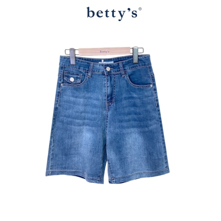 betty’s貝蒂思　率性五分丹寧牛仔褲(藍)				