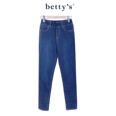 betty’s貝蒂思　鑽石比例鬆緊丹寧褲(藍色)