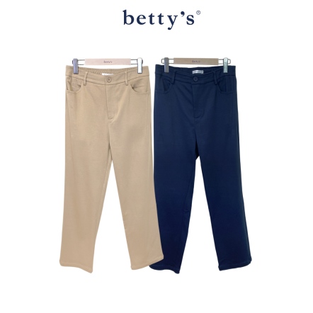betty’s貝蒂思　後口袋繡英文字直筒褲(共二色)