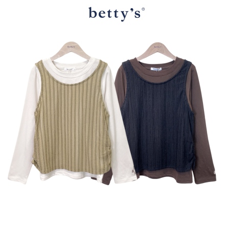 betty’s貝蒂思　立體條紋背心式上衣(共二色)