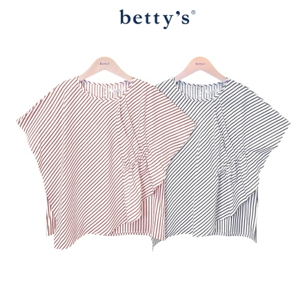 betty’s貝蒂思　柔美寬鬆細條紋連袖上衣(共二色)				