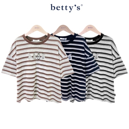 betty’s貝蒂思　水果刺繡條紋T-shirt(共三色)