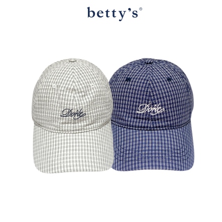 betty’s貝蒂思　帥氣細格紋棒球帽(共二色)