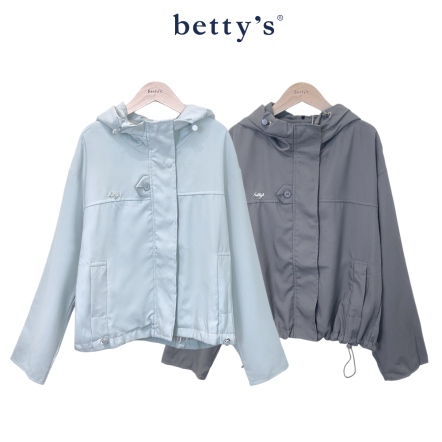betty’s貝蒂思　連帽內格子配布防風外套(共二色)