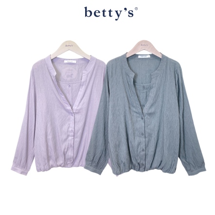 betty’s貝蒂思　假兩件下擺鬆緊上衣(共二色)