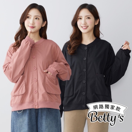 betty’s貝蒂思　圓領排釦休閒外套(共二色)