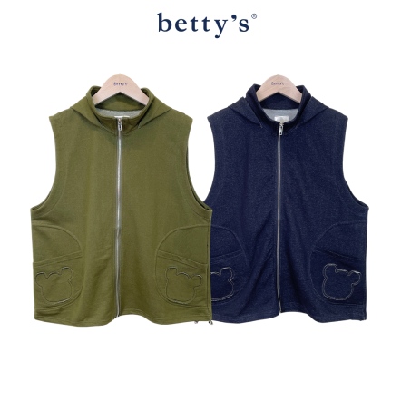 betty’s貝蒂思　連帽口袋熊造型背心(共二色)
