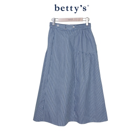 betty’s貝蒂思　裝飾設計條紋拼接長裙