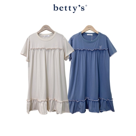 betty’s貝蒂思   甜美荷葉邊連身洋裝(共二色)				